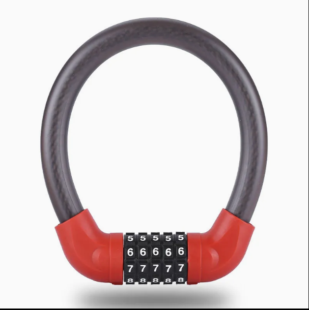 Heavy Duty 24MM PVC Cable Lock 4 Combination Lock For Bicycle Bike MTB Lock