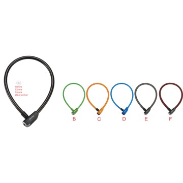 Nurbo Classic Bicycle Steel Cable Lock Keyed Bike Lock