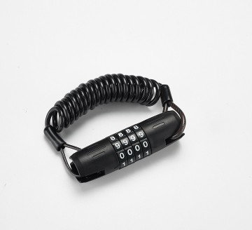 Factory 4 Combination Cable Lock Motorcycle Helmet Lock Reset Code Lock