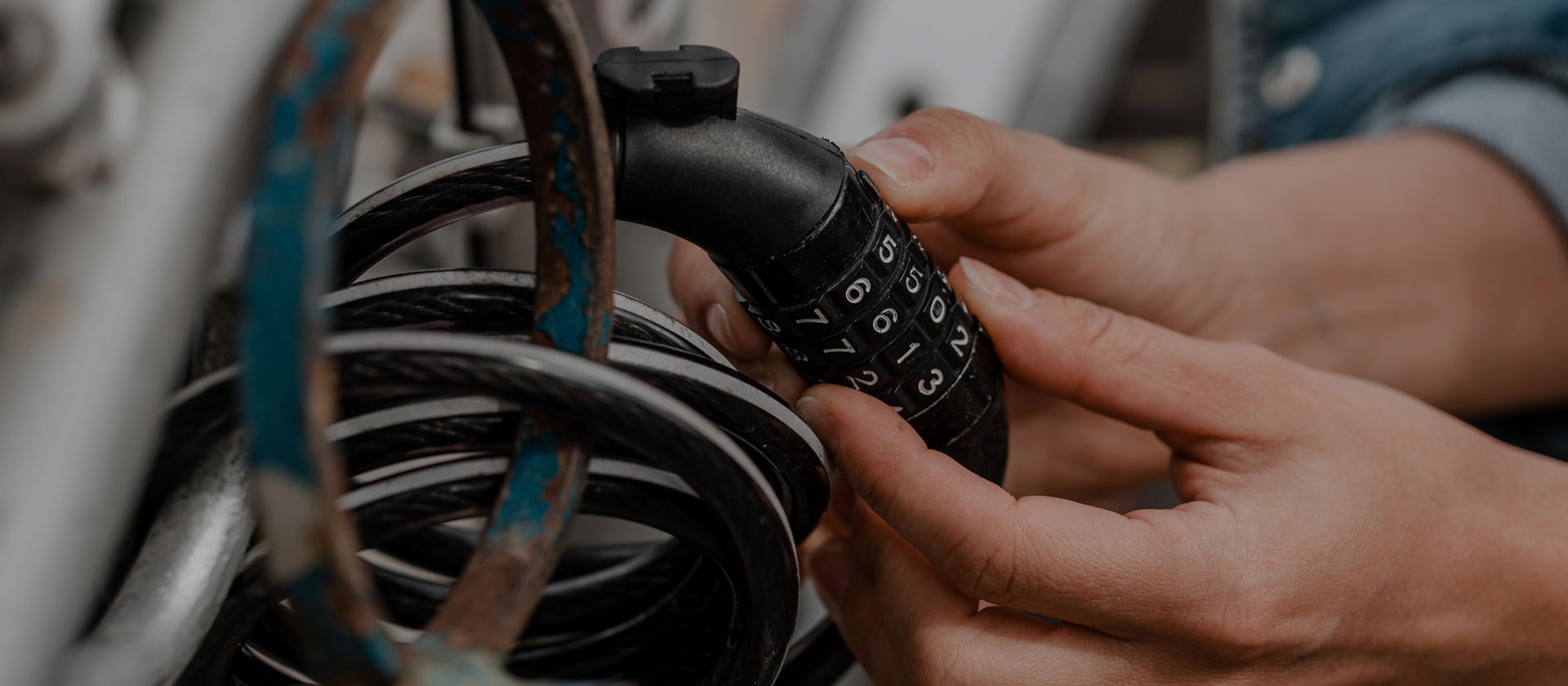 woman-putting-bike-lock