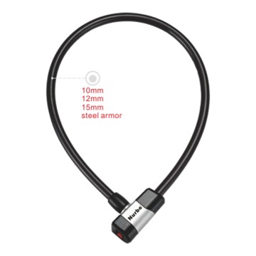 Nurbo Keyed Bicycle Steel Cable Lock Heavy Duty Anti-Theft Security Cable