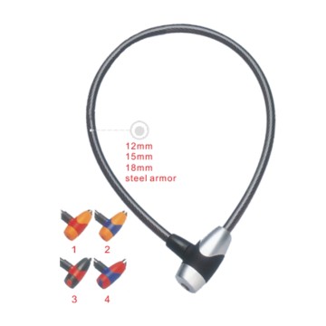 Nurbo Thick Heavy Duty Braided Steel Cable Anti-Theft Security Lock